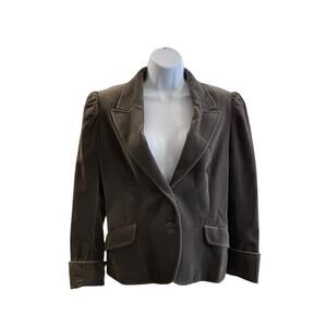 Jaegr Vintage Dark Academia Velvet Blazer